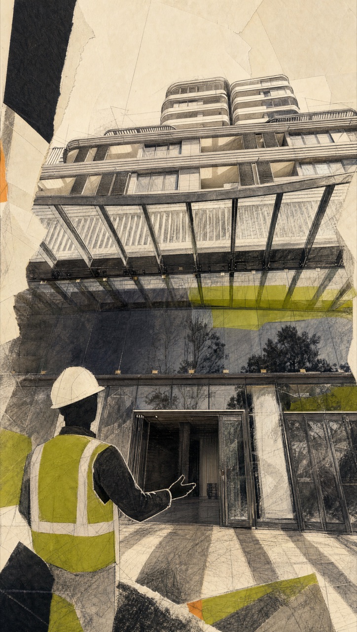 Illustrative vertical frame: The Collective · Exterior