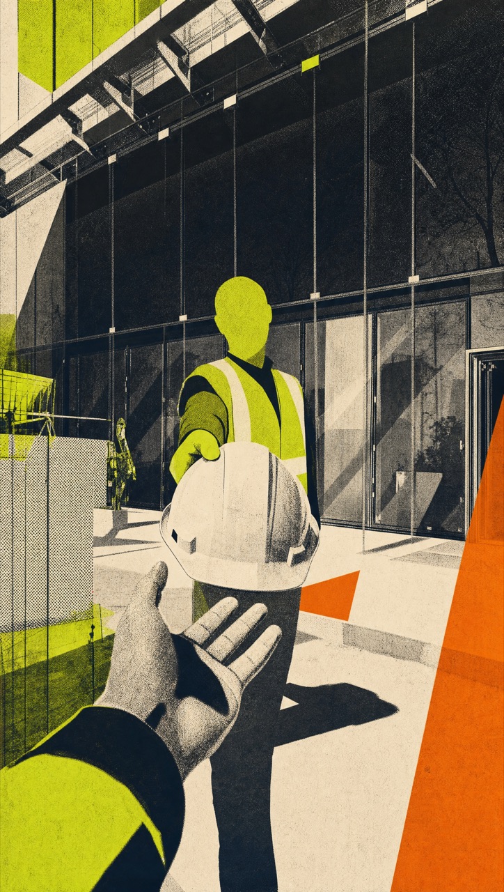 Illustrative vertical frame: Street encounter